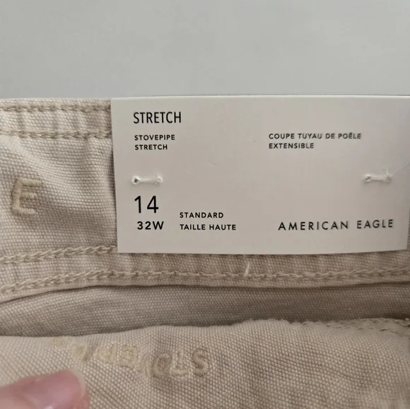 NWT AE Stretch High-Waisted Stovepipe Pant - Picture 13 of 13